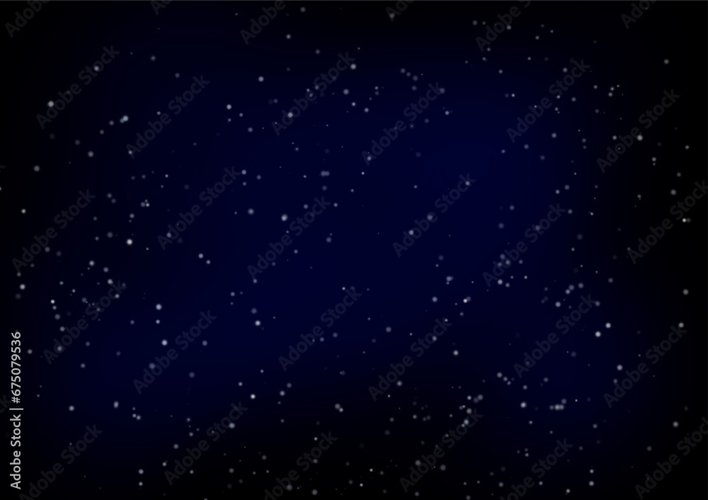 Obraz premium A graphic background consisting of blue dots and circles positioned in a beautiful, symmetrical pattern on a blue and black gradient background. Use it as a backdrop, media design, and website banner.