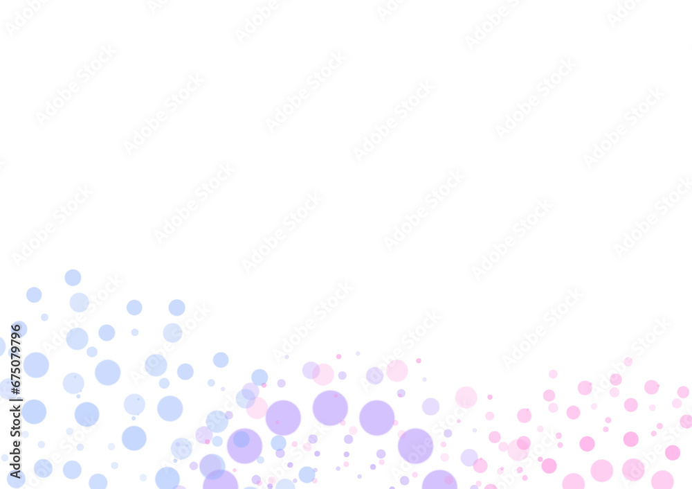 Graphic background composed of colorful pastel circles. Create a diffuse format at the bottom of the image. There is space at the top for text, sentences, and words.