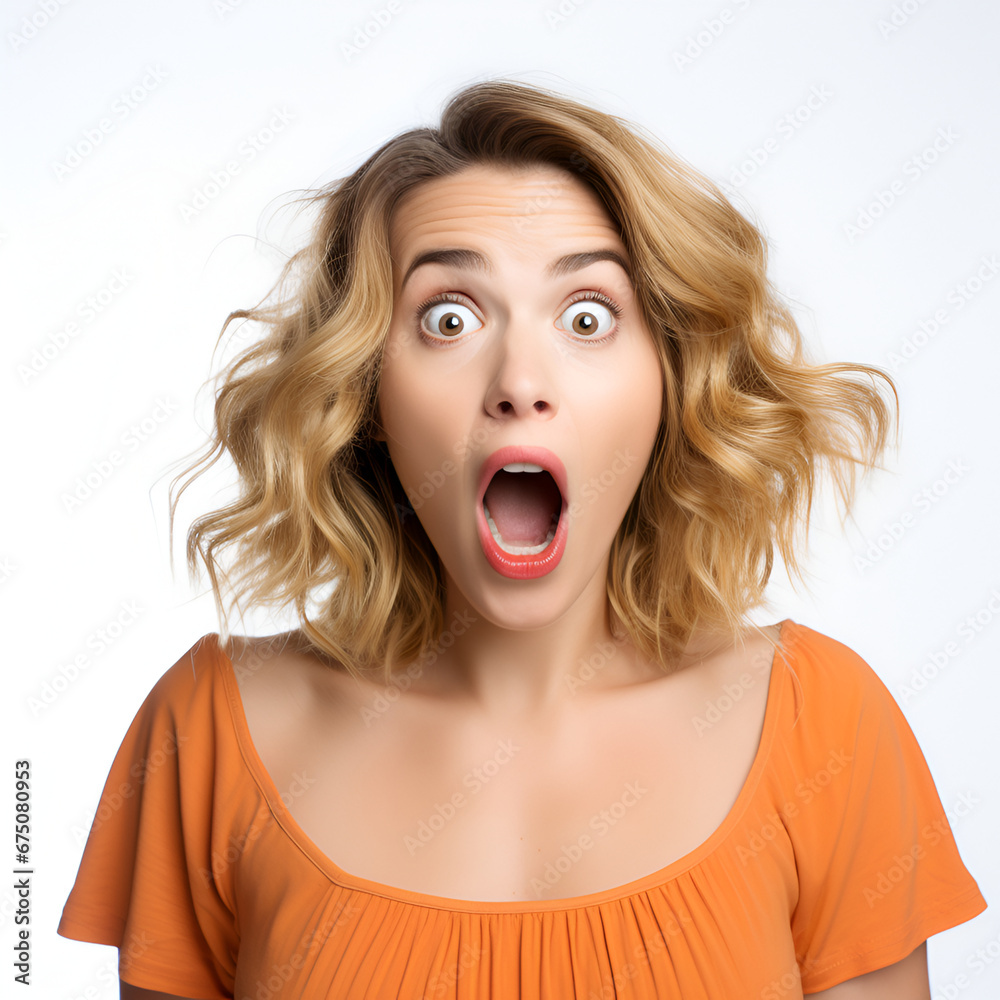Women with Shocked Expressions Women with Shocked Expressions