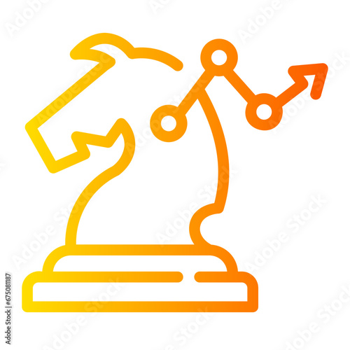 strategy Line Gradient Icon