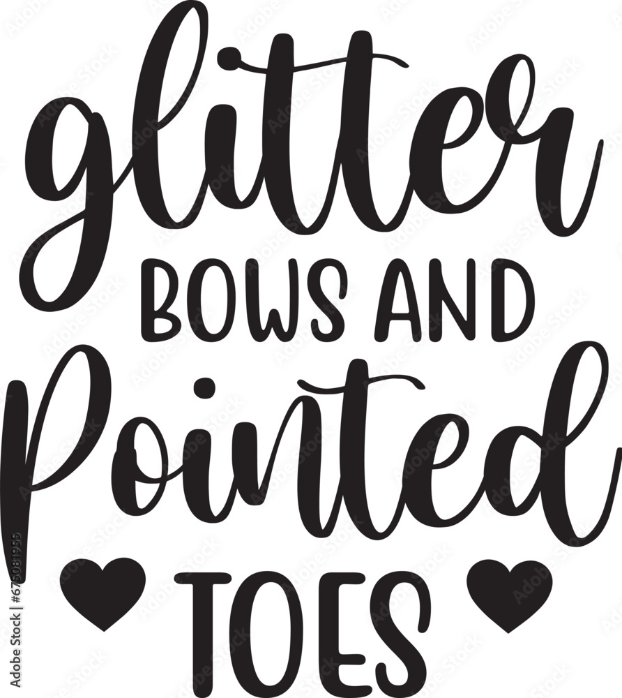 Glitter Bows and Pointed Toes