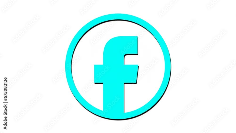 Social icon animation with white background Social icon animation with white background