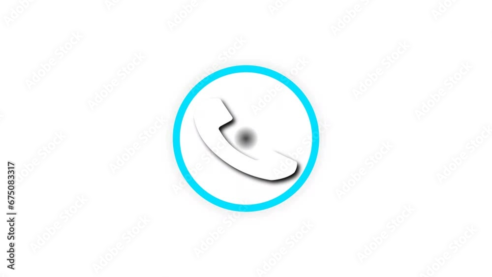 Phone icon on network internet connection