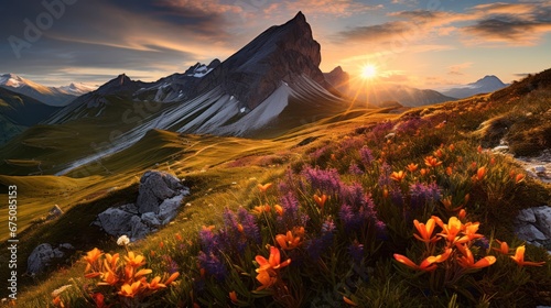 Beautiful landscape Mountain on summer dolomites, Italy © ETAJOE
