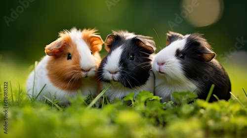 Cute guinea pig pups