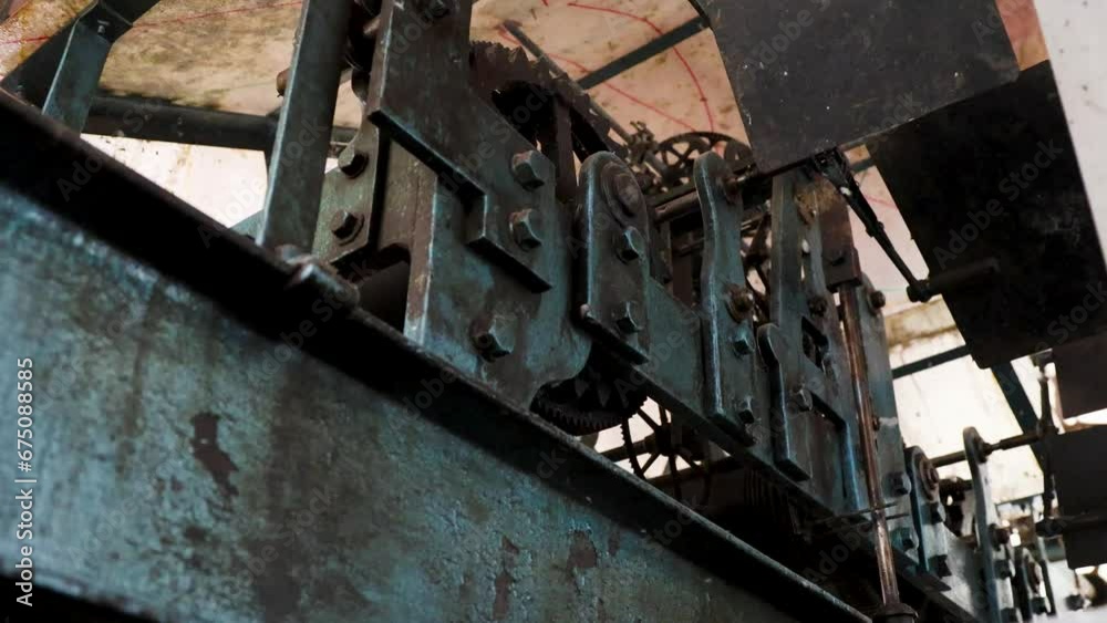 ancient clock tower watch machine from different angle ancient clock tower watch machine from different angle