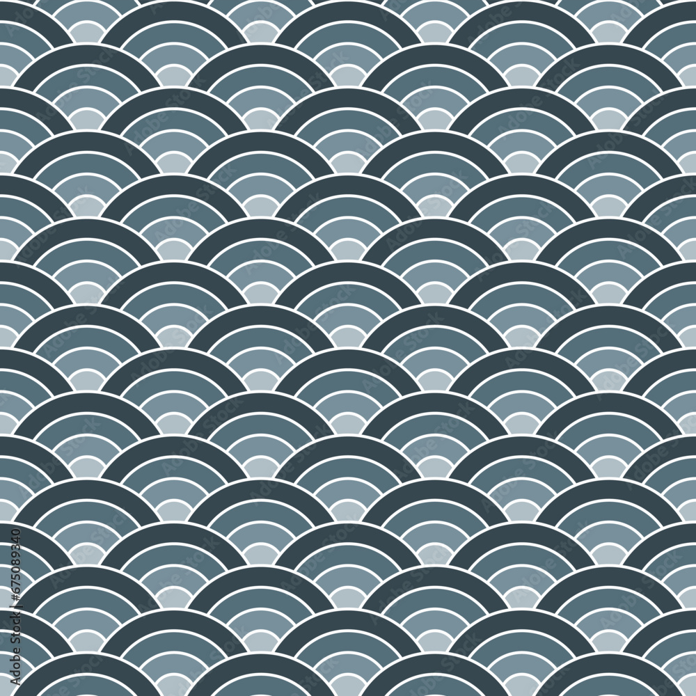 Grey shade Japanese wave pattern background. Japanese seamless pattern vector. Waves background illustration. for clothing, wrapping paper, backdrop, background, gift card. Grey shade Japanese wave pattern background. Japanese seamless pattern vector. Waves background illustration. for clothing, wrapping paper, backdrop, background, gift card.