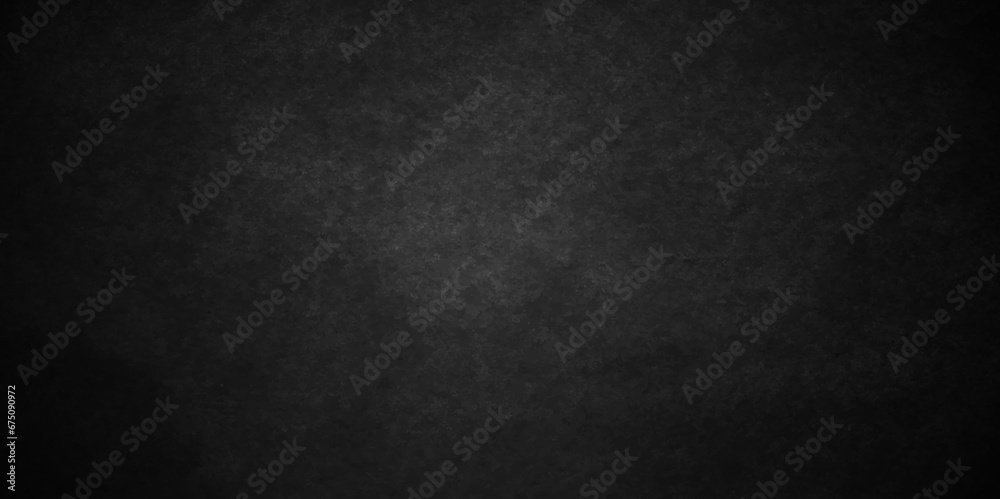 Black stone wall texture grunge rock surface. dark gray concrete background backdrop. wide panoramic banner. old wall stone for dark black distressed grunge background wallpaper rough concrete wall.