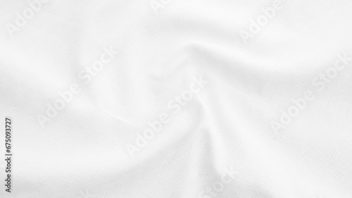 Fabric backdrop White linen canvas crumpled natural cotton fabric Natural handmade linen top view background Organic Eco textiles White Fabric linen texture