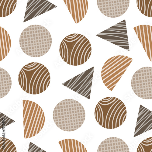 brown abstract shape background