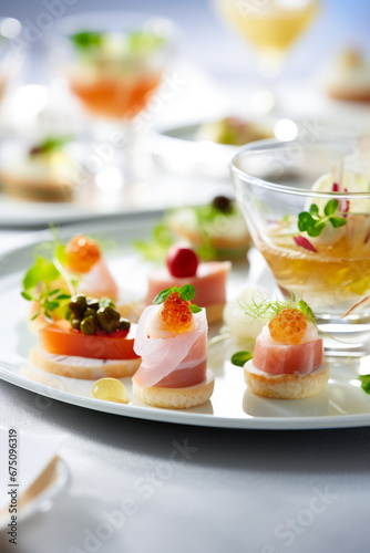Variety of Delicious Amuse Bouche