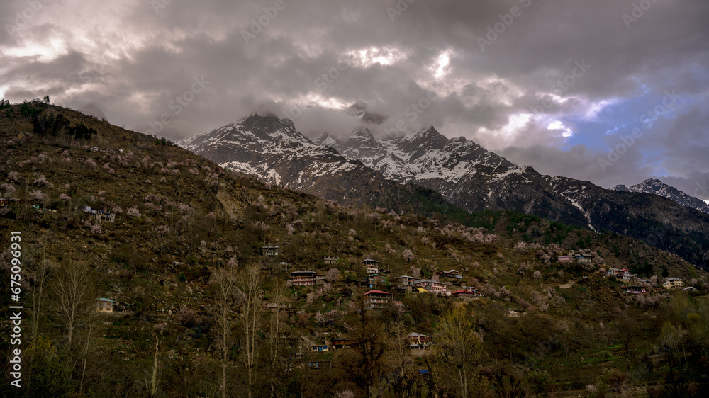 Fototapeta premium clouds over the mountains