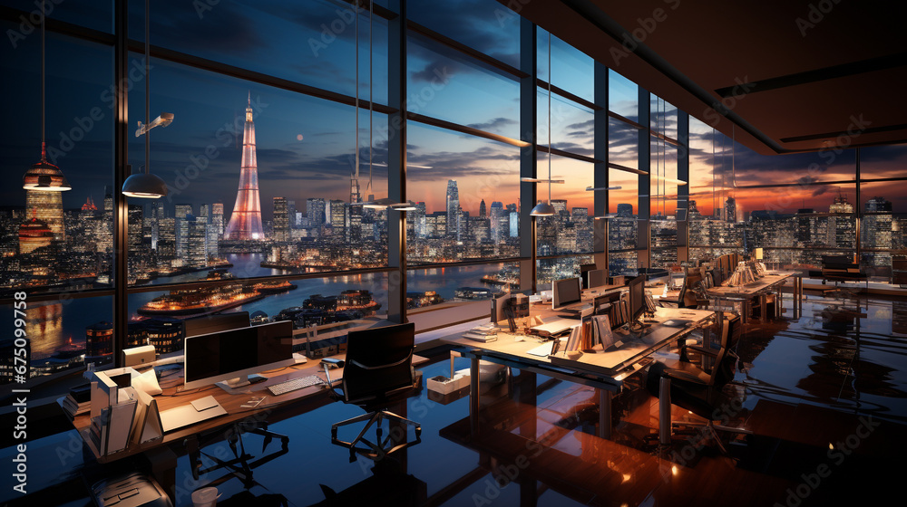 Fototapeta premium business background in the office