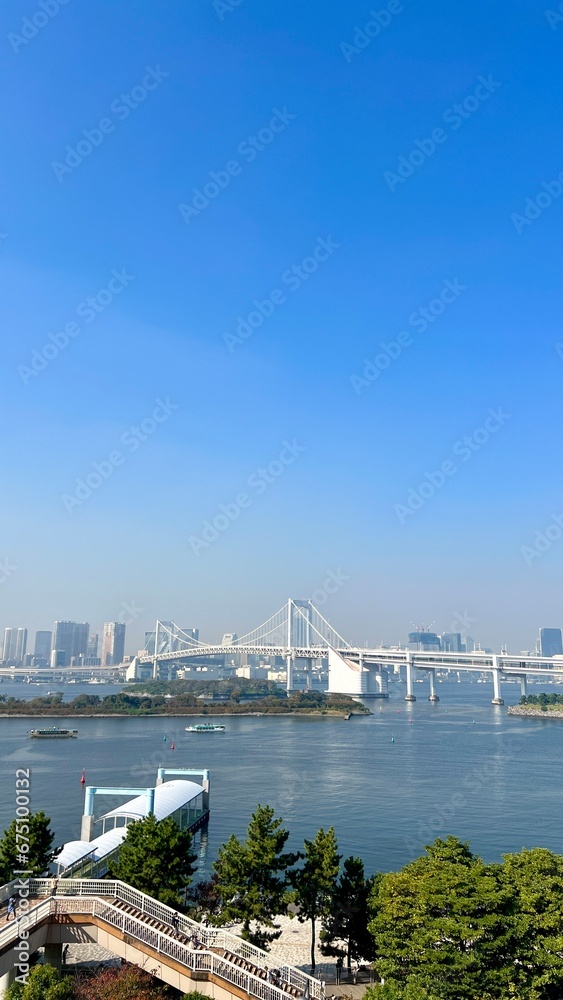 Naklejka premium Odaiba Tokyo Japan 2023 November