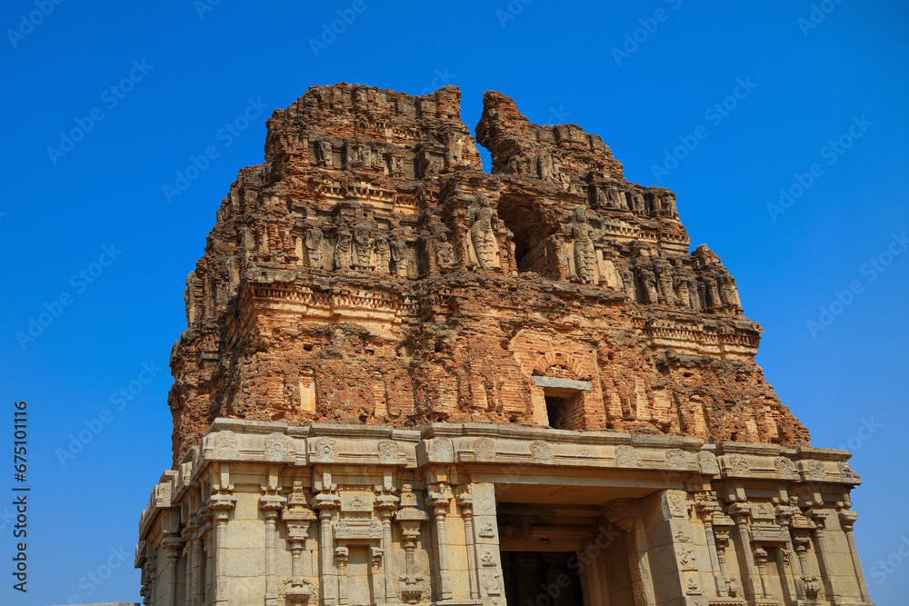 Historic Shree Vijaya Vitthala Temple in UNESCO world heritage site, Hampi.