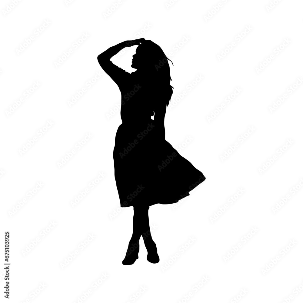 Woman silhouette vector Woman silhouette vector