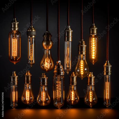 bulbs on the wall
