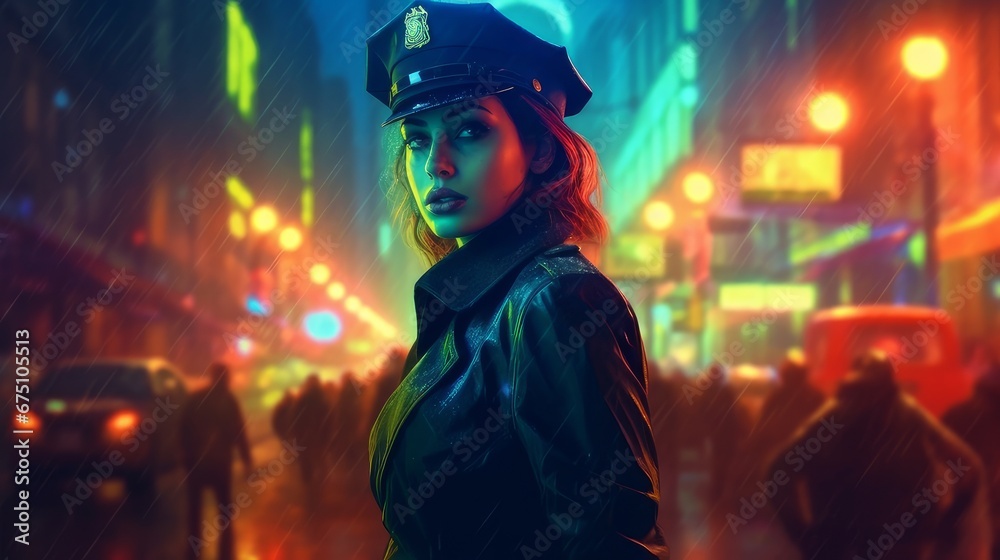 female police officer.