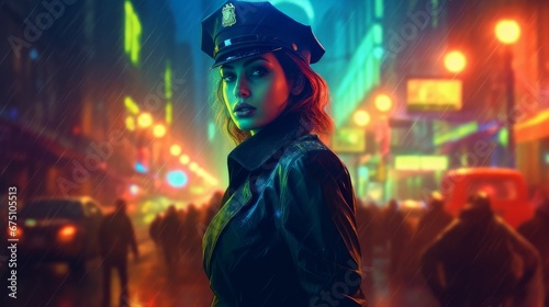female police officer.