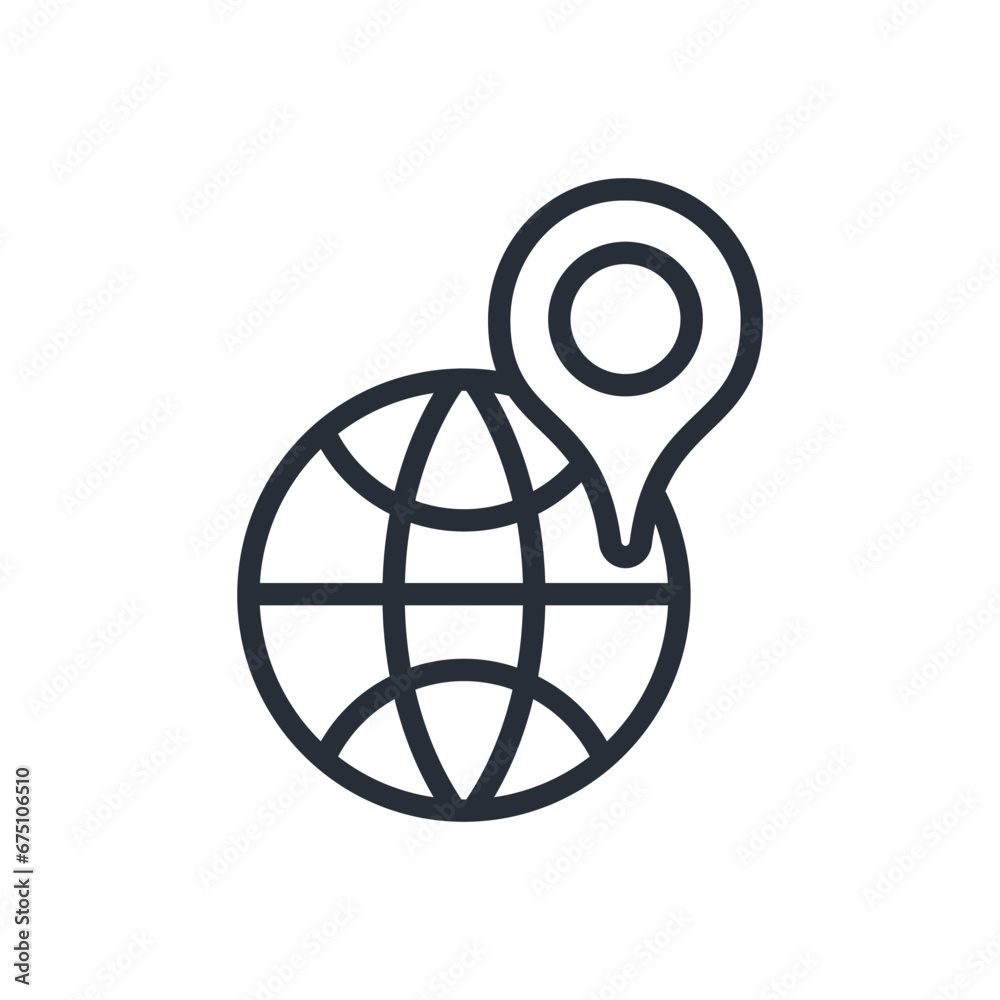 geolocation icon. vector.Editable stroke.linear style sign for use web design,logo.Symbol illustration. geolocation icon. vector.Editable stroke.linear style sign for use web design,logo.Symbol illustration.