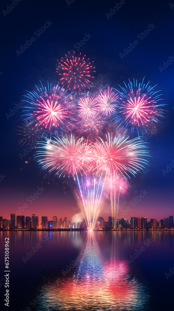 Happy New Year Celebration Sparkles Banner, space for text,Fireworks colorful explosions , festive background , New Years Eve or Independence Day Happy New Year Celebration Sparkles Banner, space for text,Fireworks colorful explosions , festive background , New Years Eve or Independence Day