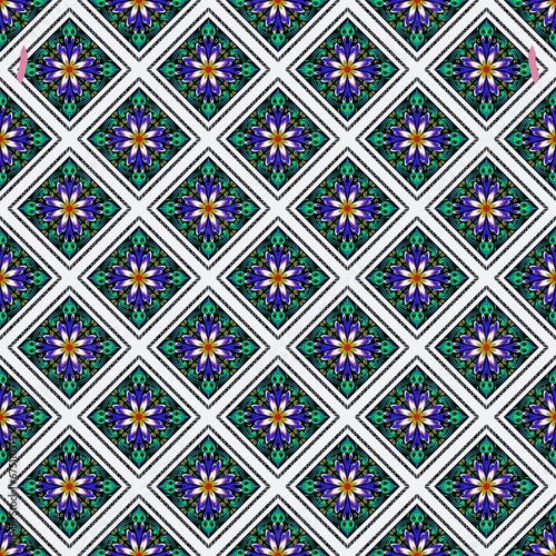 seamless pattern flower green 