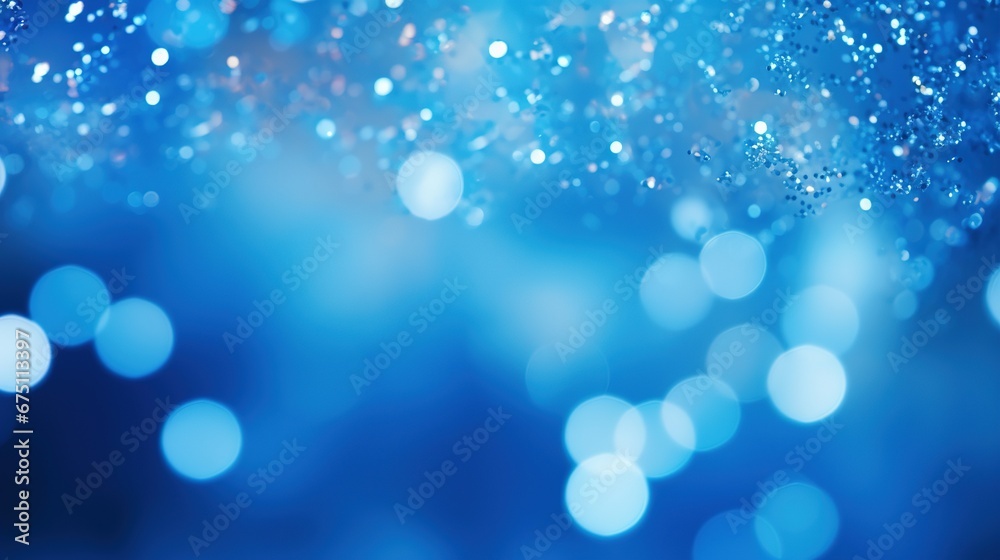Blue bokeh backgrounds, in the style of impressionistic treatment of light, bokeh