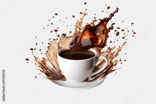 Photo of a delicious cup of coffee infused with the rich flavor of chocolate