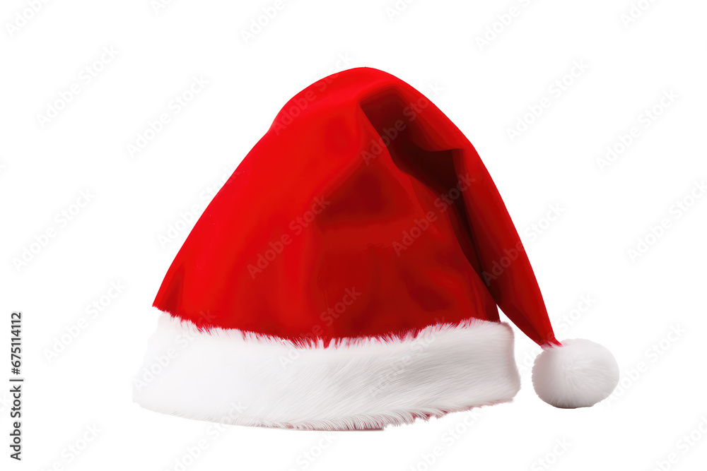 Santa Claus Christmas hat isolated on transparent background PNG Santa Claus Christmas hat isolated on transparent background PNG