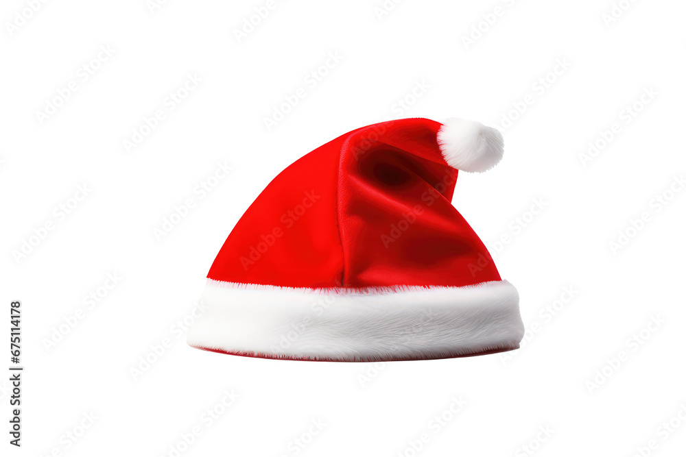 Santa Claus Christmas hat isolated on transparent background PNG Santa Claus Christmas hat isolated on transparent background PNG