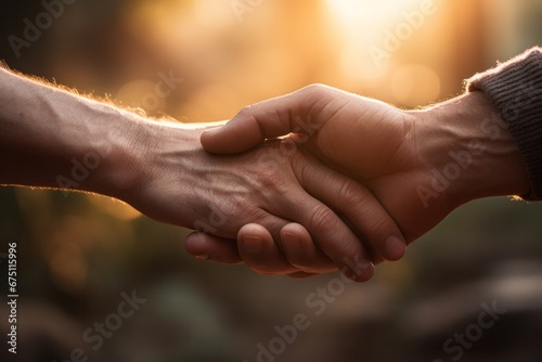 An image depicting two hands holding each other © Emanuel