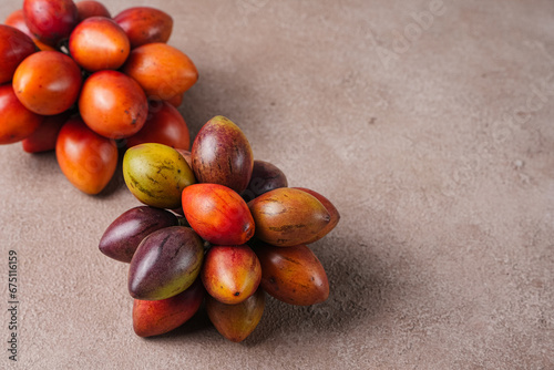 tamarillo fruit (Indonesia : terong belanda). Dutch eggplan photo