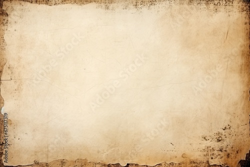 Grunge background with space for text or image. Old paper texture, Old paper sheet, Vintage aged Original background or texture, AI Generated