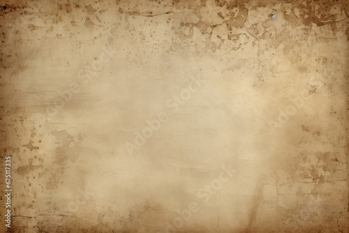old paper on grunge background texture with space for text or image, Old paper sheet, Vintage aged Original background or texture, AI Generated