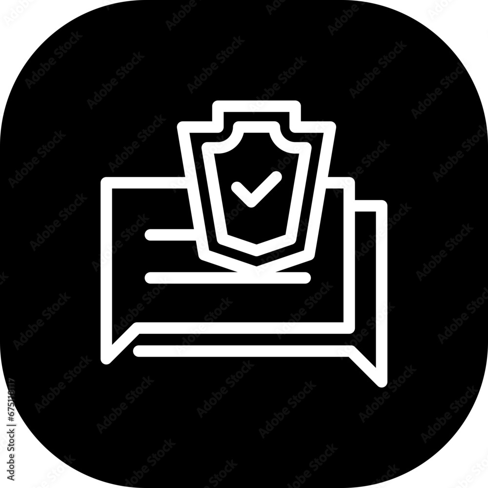 Chat security lock security icon with black filled line outline style. security, technology, chat, internet, online, network, information. Vector Illustration Chat security lock security icon with black filled line outline style. security, technology, chat, internet, online, network, information. Vector Illustration