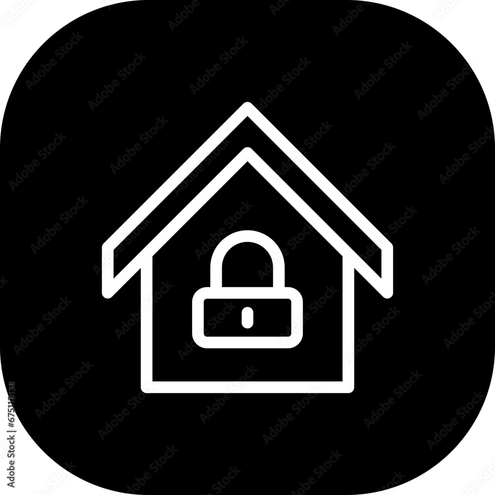 Lock house lock security icon with black filled line outline style. house, lock, security, door, key, home, safety. Vector Illustration Lock house lock security icon with black filled line outline style. house, lock, security, door, key, home, safety. Vector Illustration