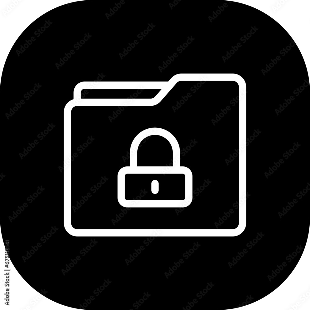 Lock folder lock security icon with black filled line outline style. lock, folder, document, file, business, paper, information. Vector Illustration Lock folder lock security icon with black filled line outline style. lock, folder, document, file, business, paper, information. Vector Illustration