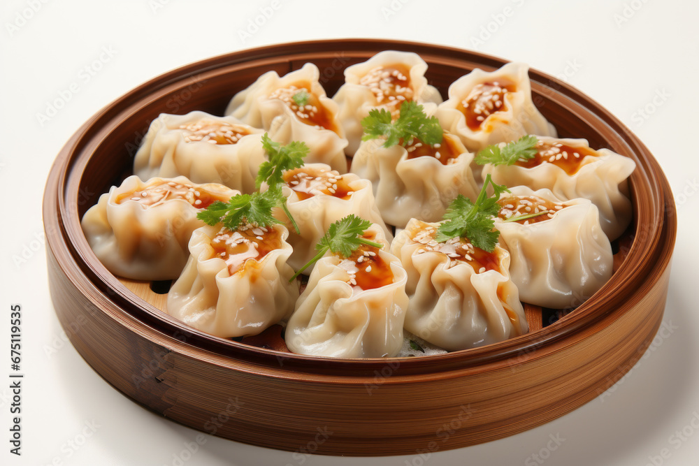 dimsum isolated white background dimsum isolated white background