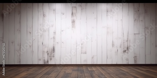 White Wood Walls Provide a Clean and Natural Background for Interior Design and Home Decor