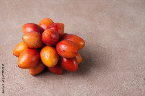 tamarillo fruit (Indonesia : terong belanda). Dutch eggplan photo