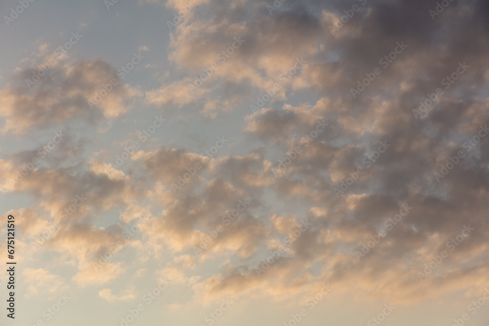 Clouds in the sky at sunset Clouds in the sky at sunset