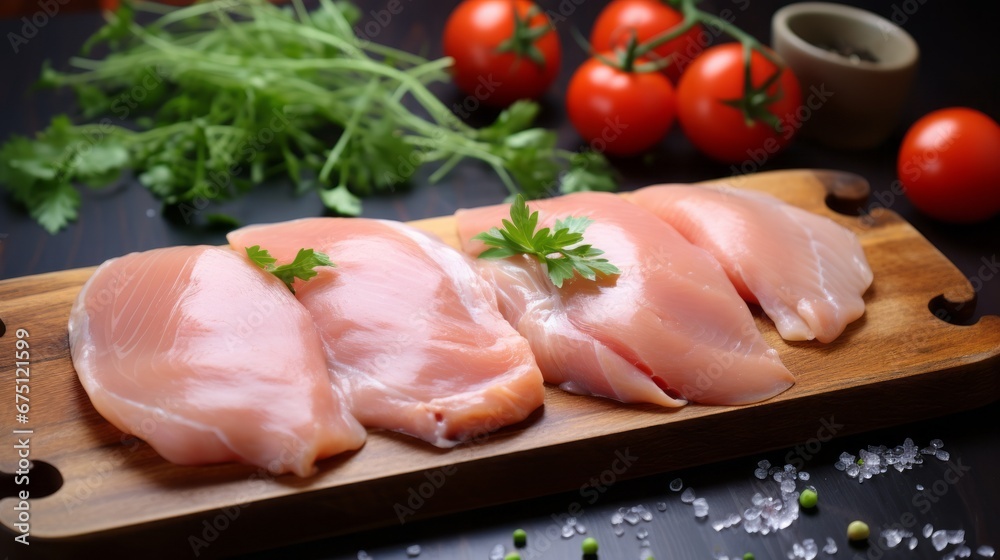 raw chicken filet 