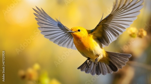 yellow billed hummingbird  generated by AI © Muhammad