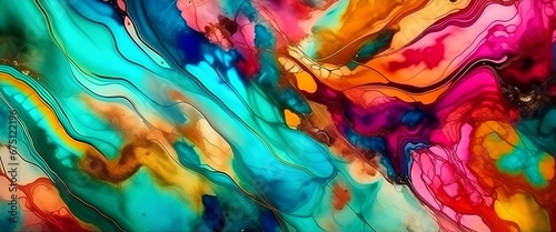 abstract colorful background with water