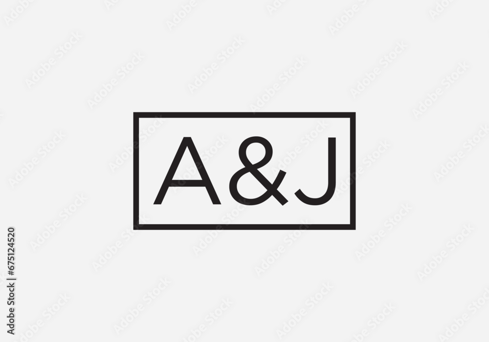 Initial Alphabet AJ Logo Design Vector Template. Abstract Letter AJ Logo Design Initial Alphabet AJ Logo Design Vector Template. Abstract Letter AJ Logo Design
