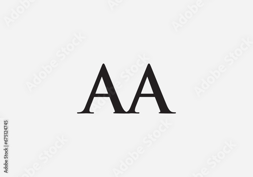 AAA letter logo design vector template. Abstract letter AAA logo design