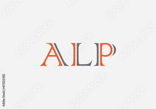Initial Letter ALP Logo. ALP Logo Design Vector Template Isolated