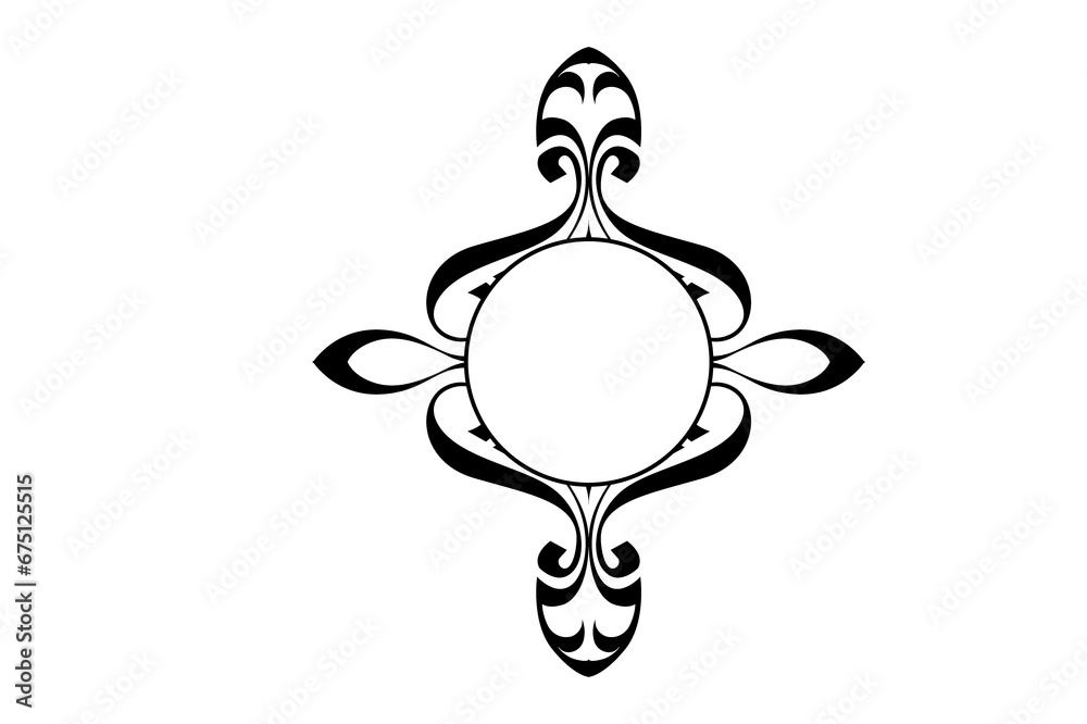 Line Art Ornament Border With Transparent Background Line Art Ornament Border With Transparent Background