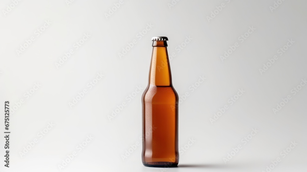 Cold bottle of Beer isolated on a white background Cold bottle of Beer isolated on a white background