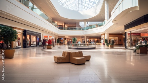 clothes in shopping mall, superstore, trading area